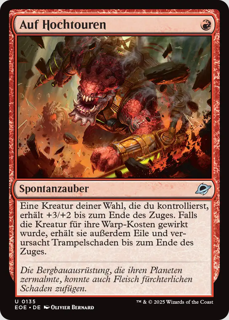 Auf Hochtouren