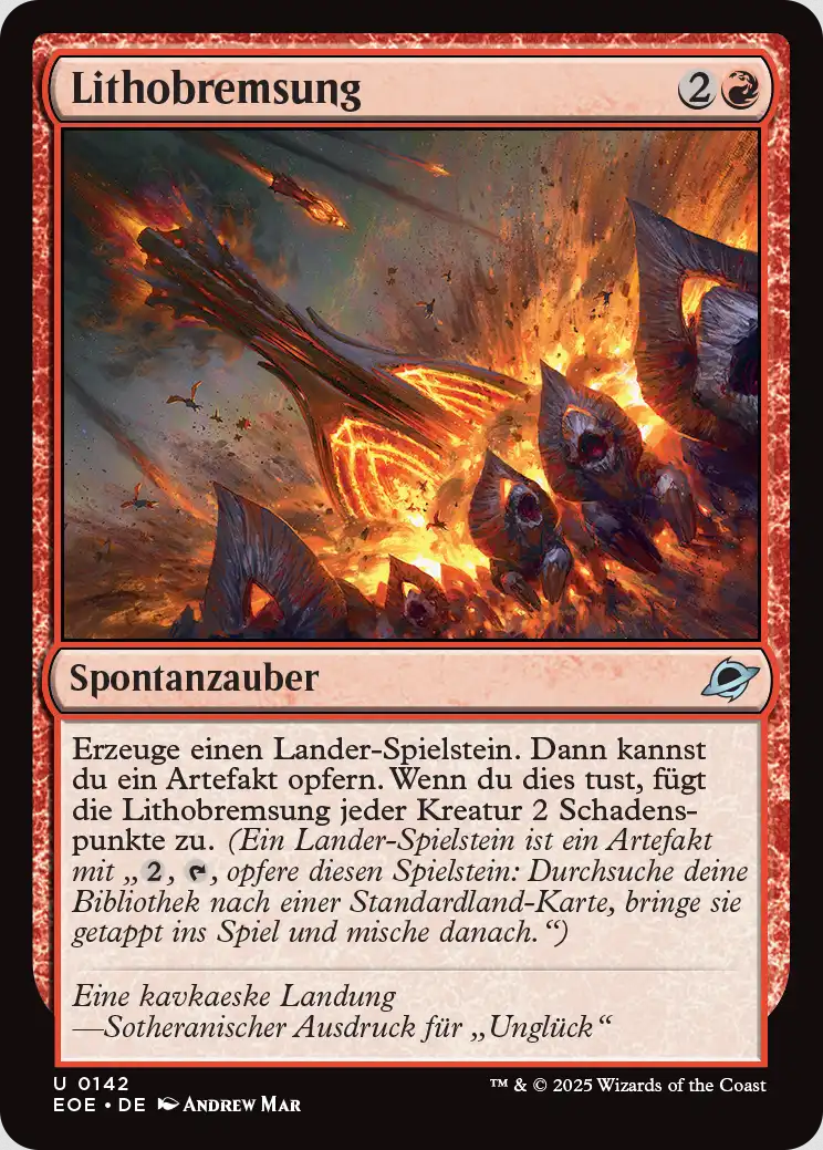 Lithobremsung