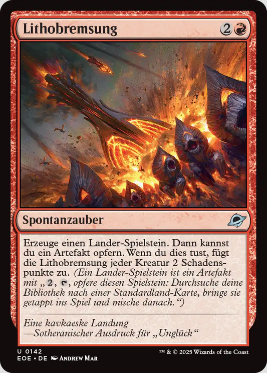 Lithobremsung