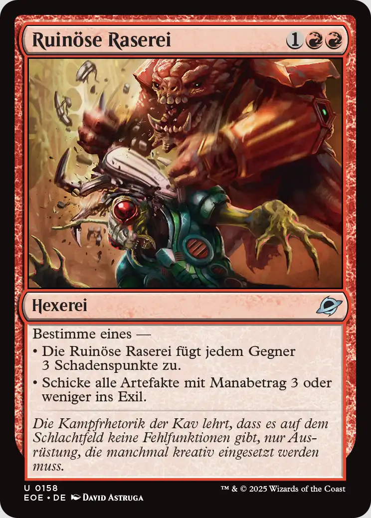 Ruinöse Raserei