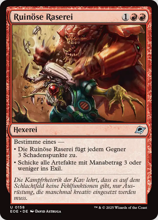 Ruinöse Raserei
