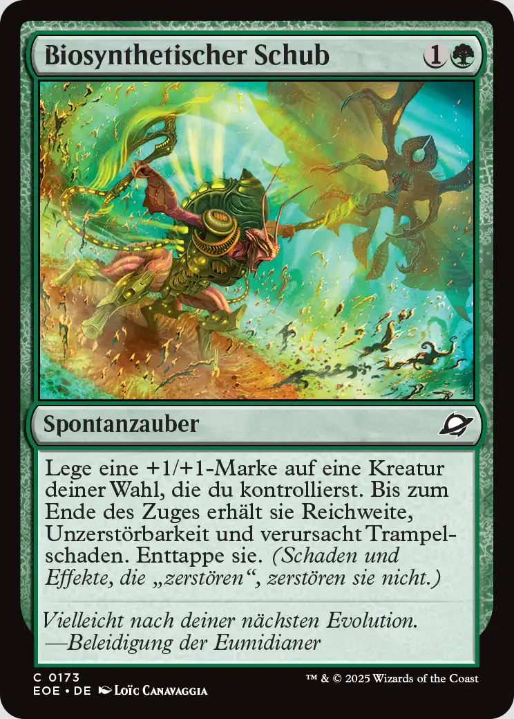 Biosynthetischer Schub