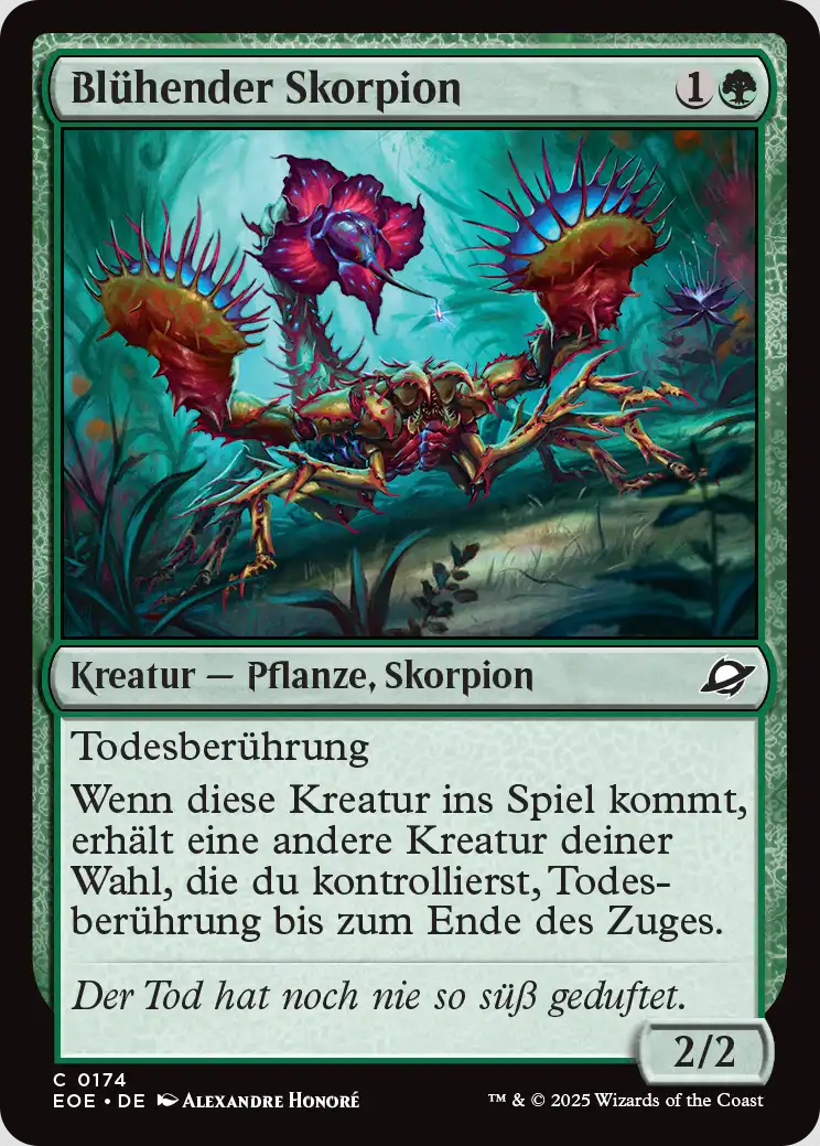 Blühender Skorpion