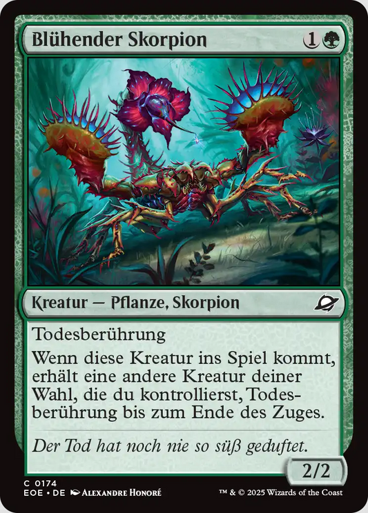 Blühender Skorpion