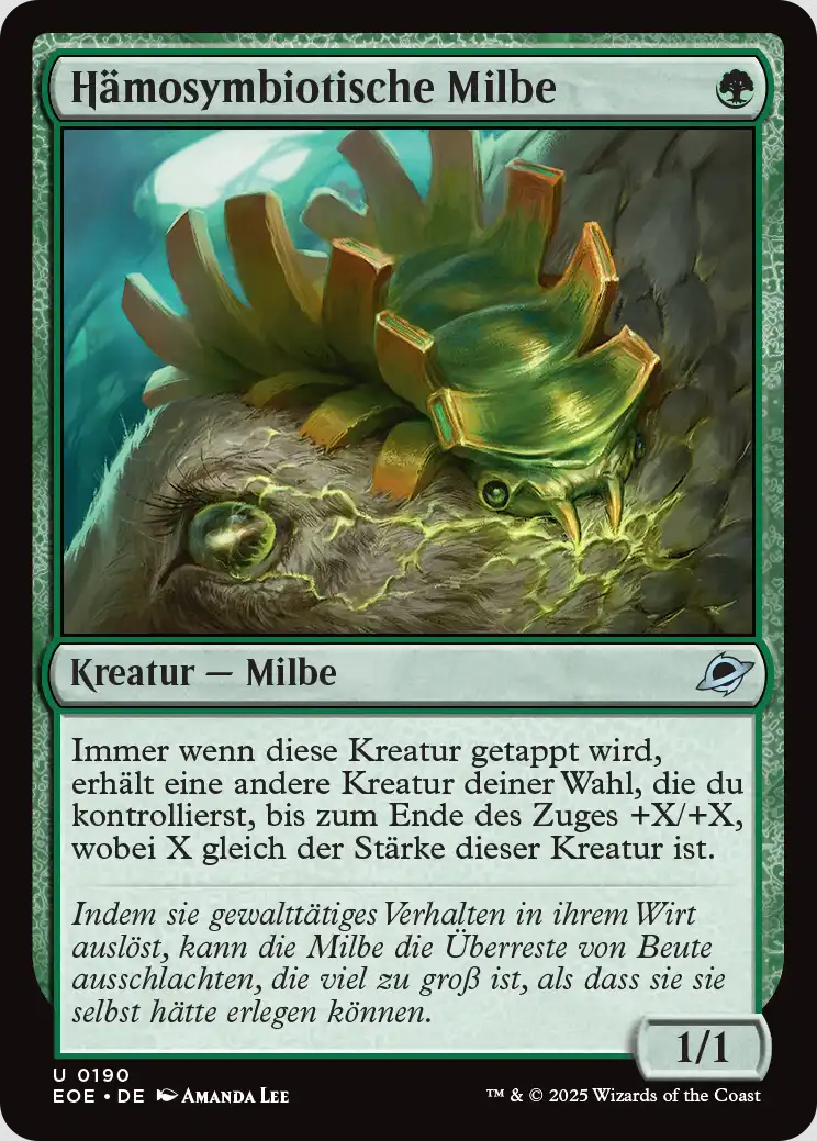 Hämosymbiotische Milbe