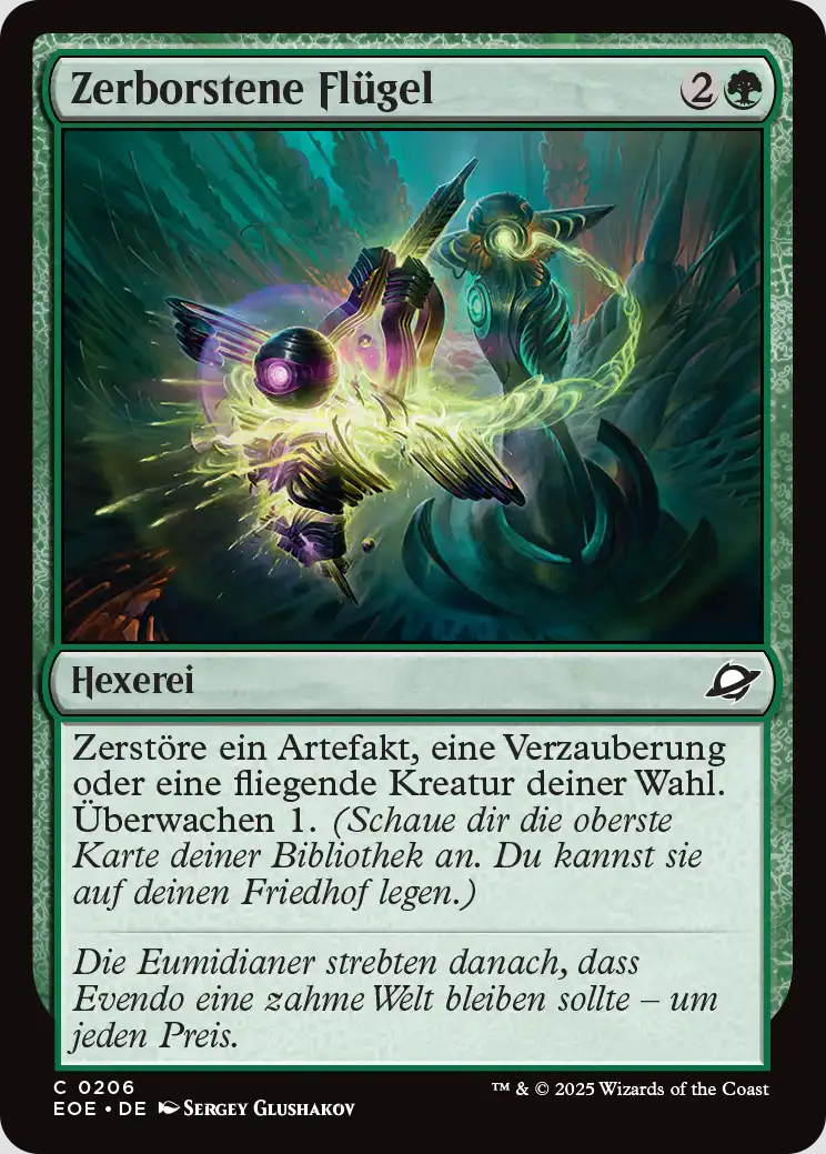 Zerborstene Flügel