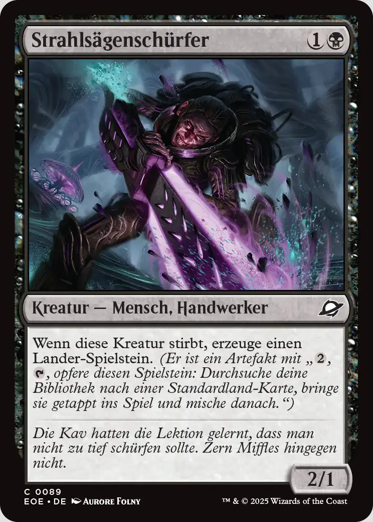 Strahlsägenschürfer