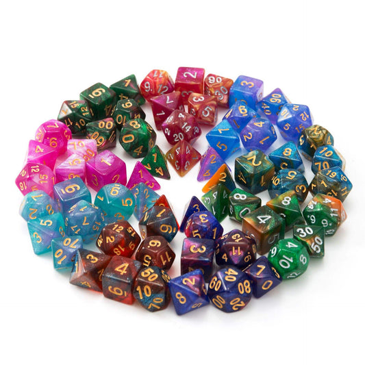RPG/D&D Würfel Set - D4-D20 (16mm-20mm) - 7er Set