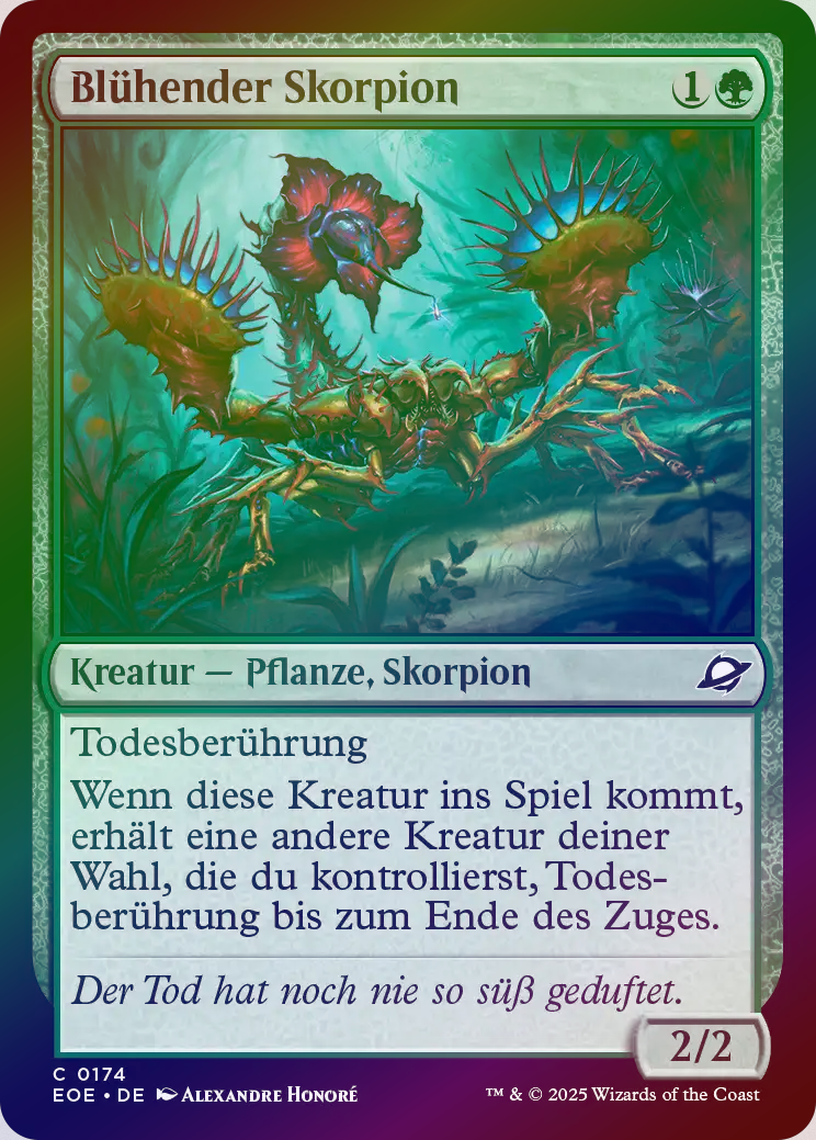 Blühender Skorpion ⭐