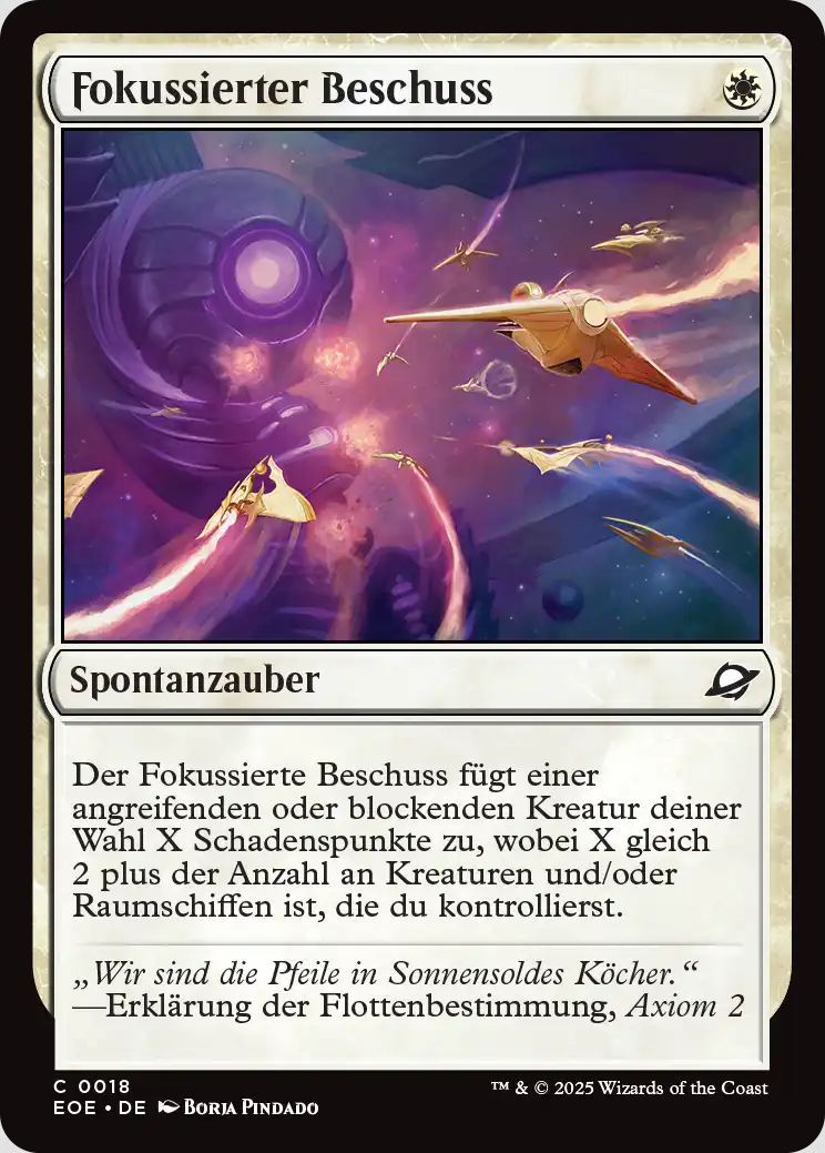 Fokussierter Beschuss