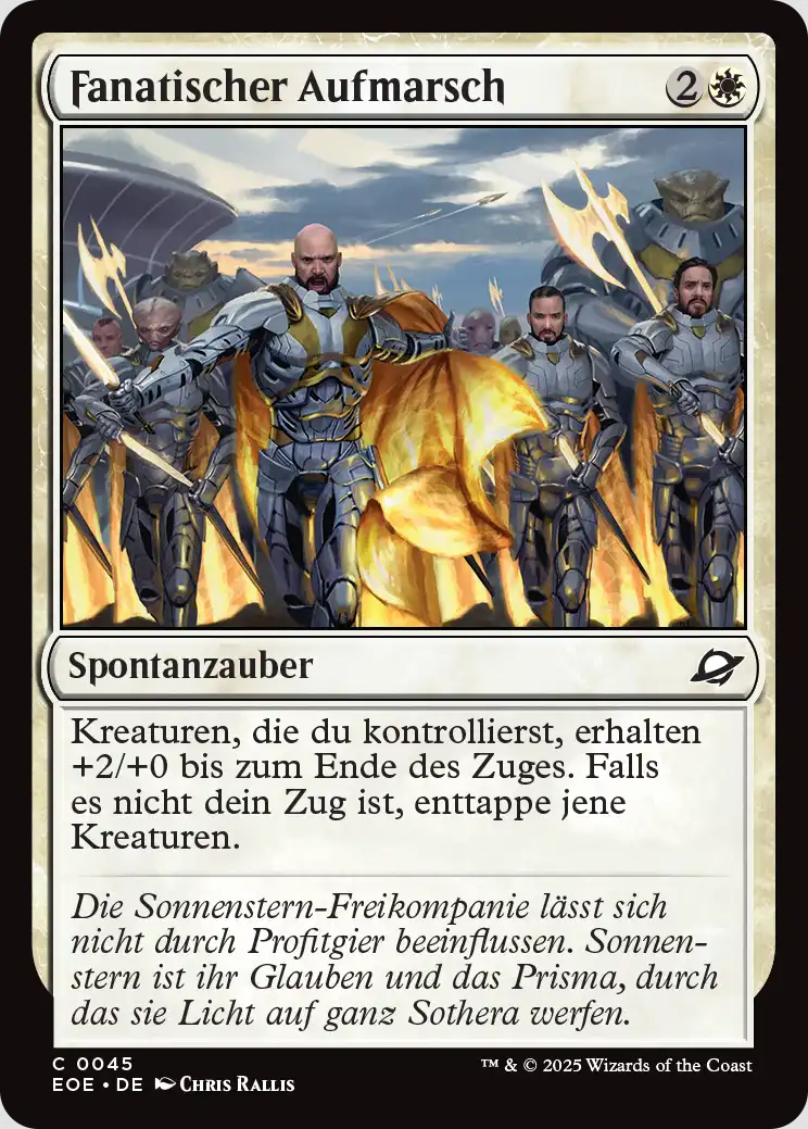 Fanatischer Aufmarsch