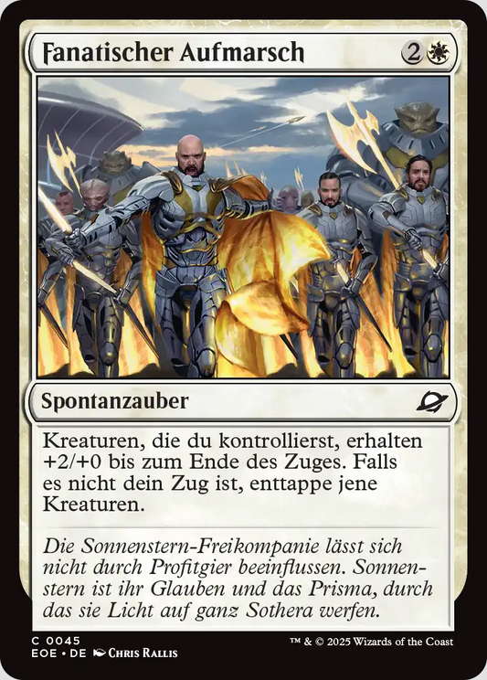 Fanatischer Aufmarsch