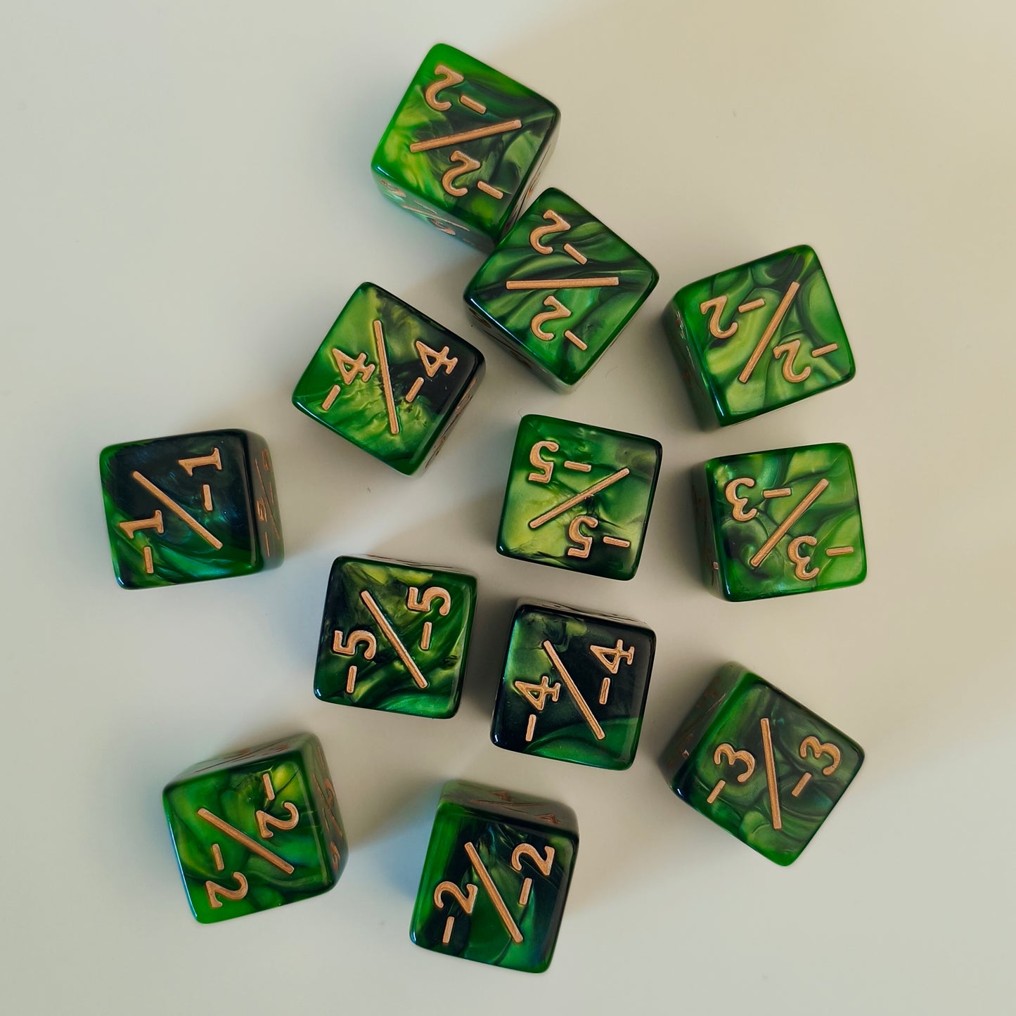 Counter Positiv/Negativ - D6 Würfel (16mm) - Einzelwürfel