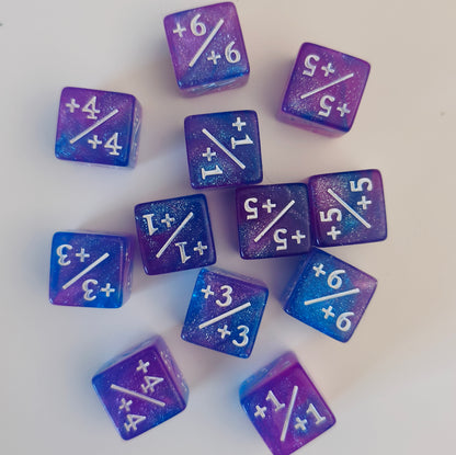 Counter Positiv/Negativ - D6 Würfel (16mm) - Einzelwürfel