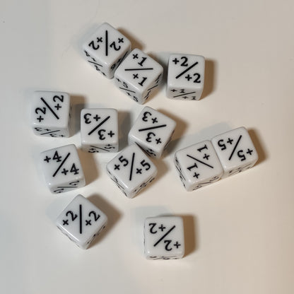 Counter Positiv/Negativ - D6 Würfel (16mm) - Einzelwürfel