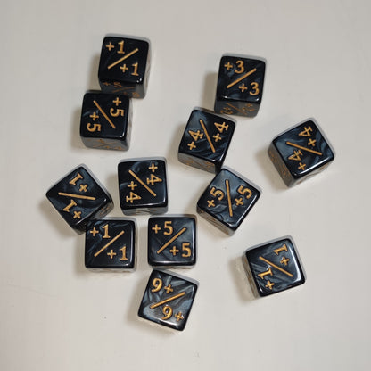 Counter Positiv/Negativ - D6 Würfel (16mm) - Einzelwürfel