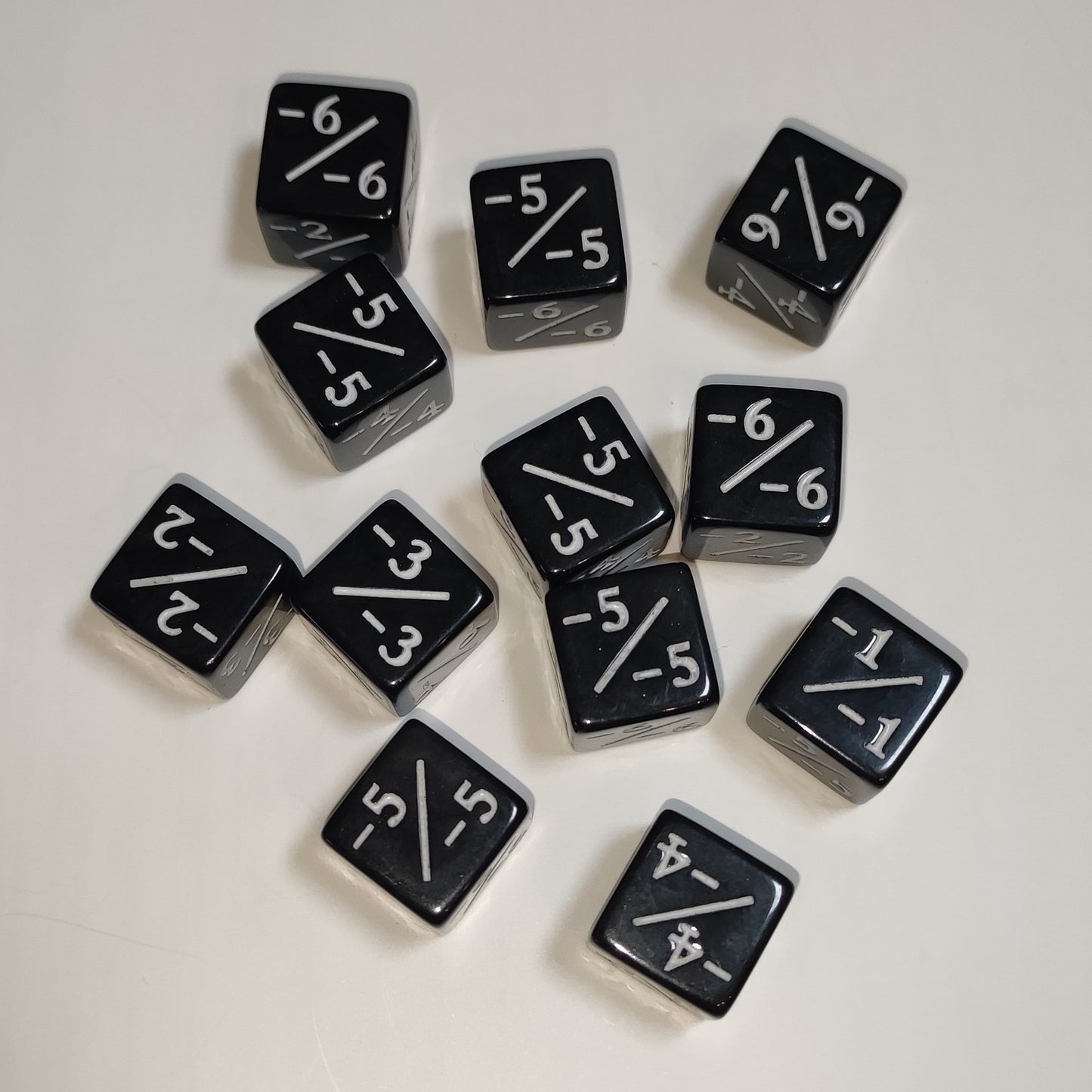 Counter Positiv/Negativ - D6 Würfel (16mm) - Einzelwürfel