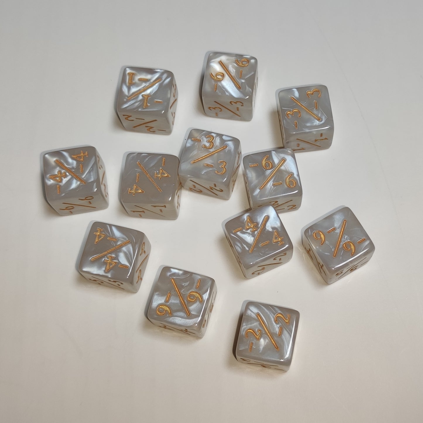 Counter Positiv/Negativ - D6 Würfel (16mm) - Einzelwürfel