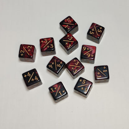 Counter Positiv/Negativ - D6 Würfel (16mm) - Einzelwürfel