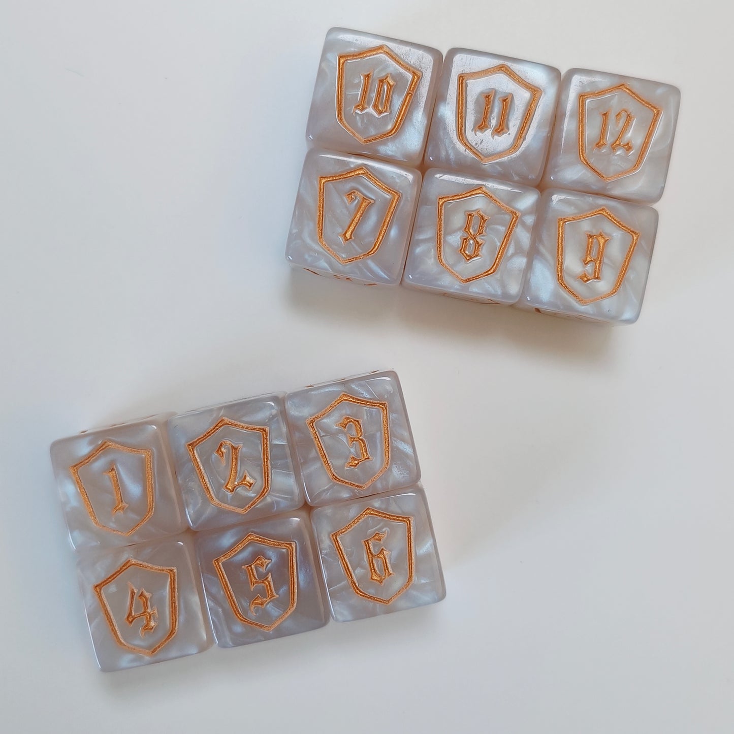 D6 Würfel (16mm) - Loyalität/Benutzerdefiniert - 12er Set