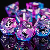 Cat Sharp Edge Dice Set - 7er D&D-Würfelset