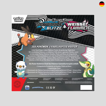 Schwarze Blitze & Weiße Flammen Poster-Kollektion