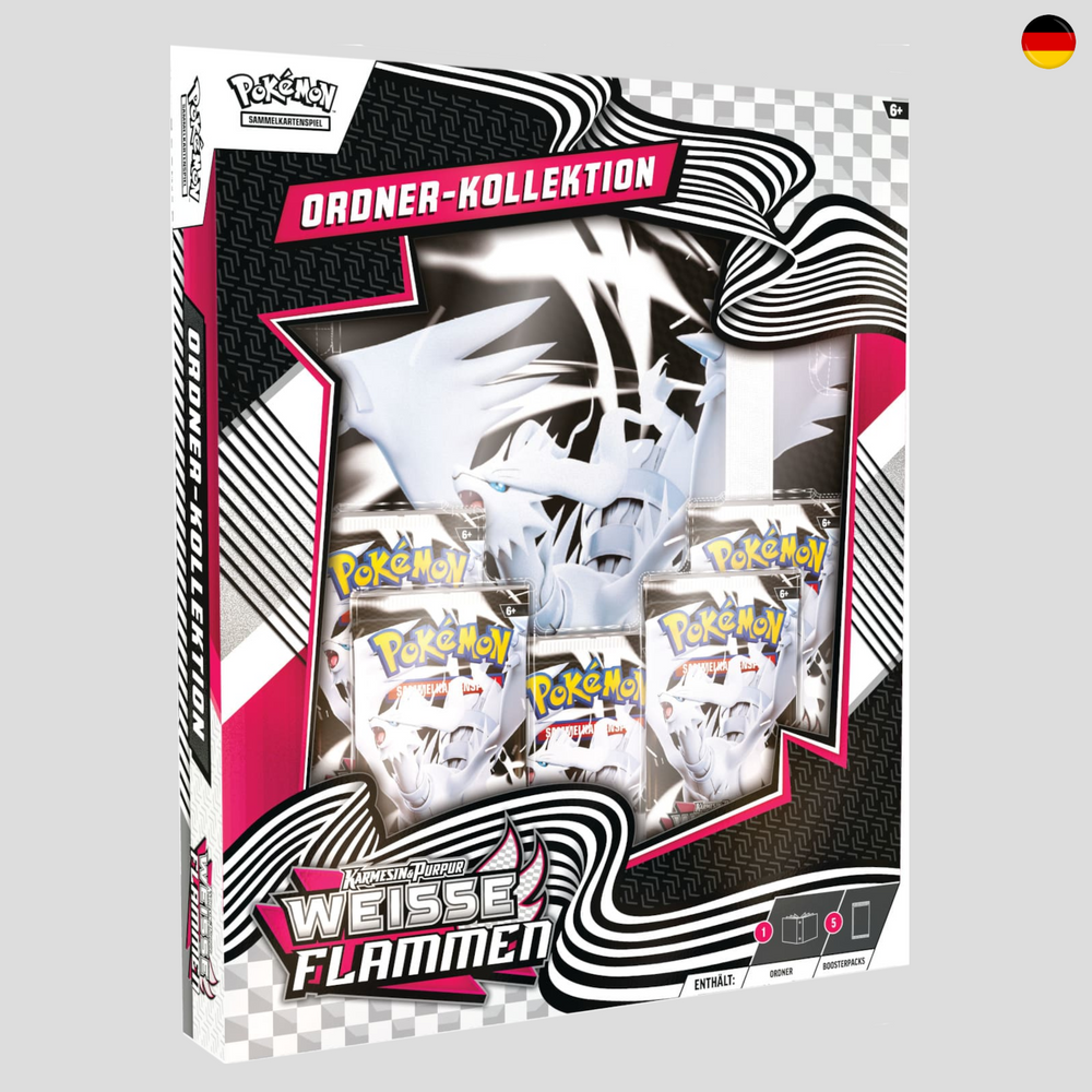 Weiße Flammen Ordner-Kollektion