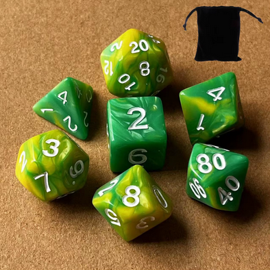 RPG/D&D Würfel Set - D4-D20 (16mm-20mm) - 7er Set