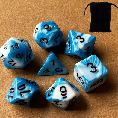 RPG/D&D Würfel Set - D4-D20 (16mm-20mm) - 7er Set