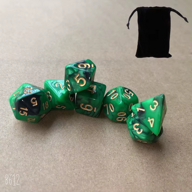 RPG/D&D Würfel Set - D4-D20 (16mm-20mm) - 7er Set