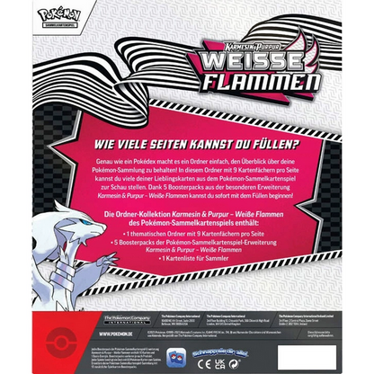 Weiße Flammen Ordner Kollektion