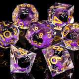 Cat Sharp Edge Dice Set - 7er D&D-Würfelset