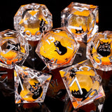 Cat Sharp Edge Dice Set - 7er D&D-Würfelset