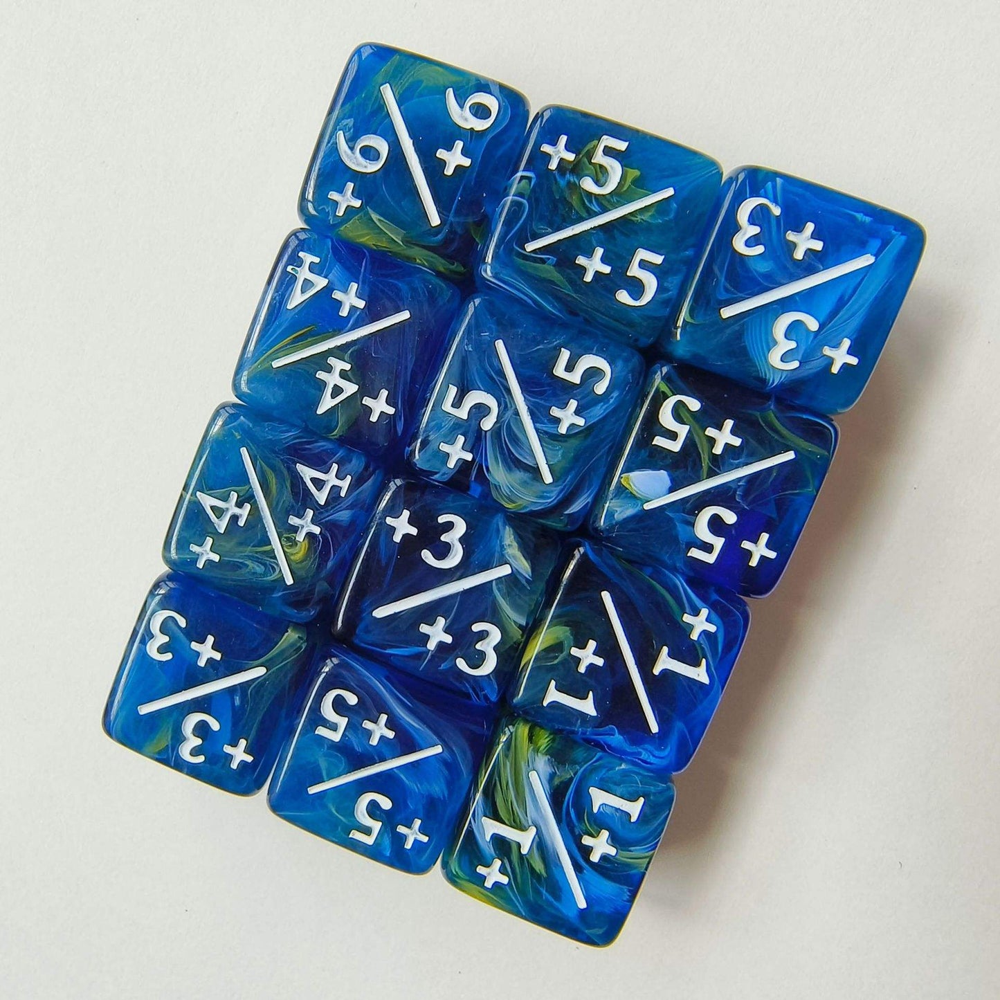 Counter Positiv/Negativ - D6 Würfel (16mm) - Einzelwürfel
