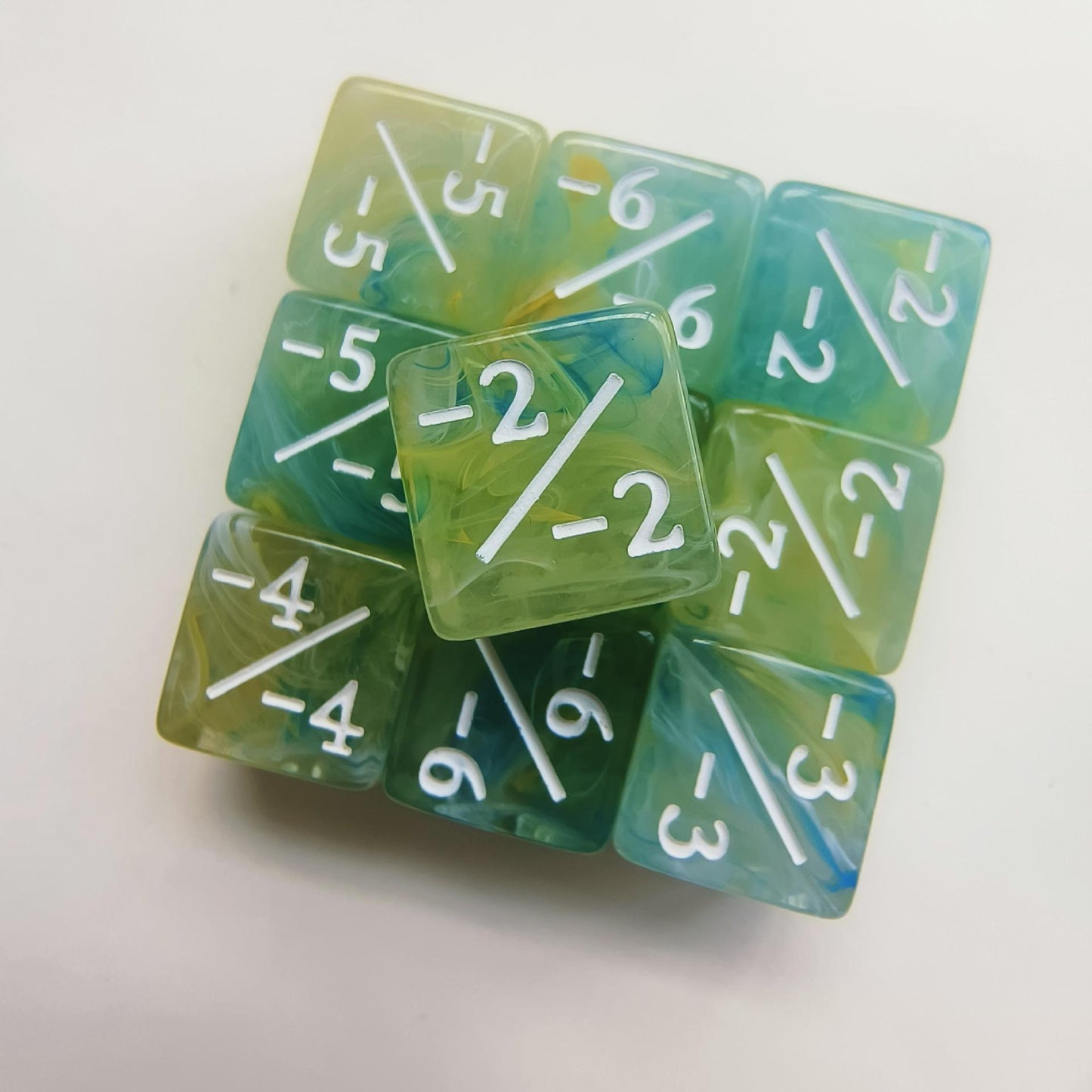 Counter Positiv/Negativ - D6 Würfel (16mm) - Einzelwürfel