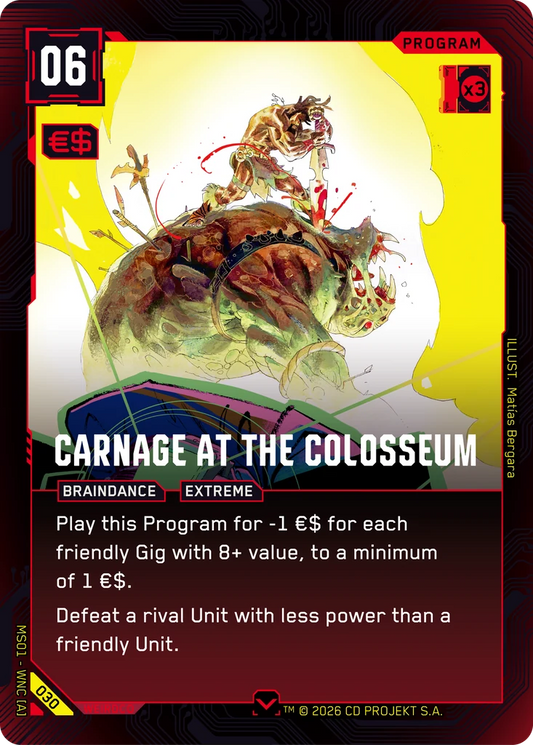 CARNAGE AT THE COLLOSSEUM