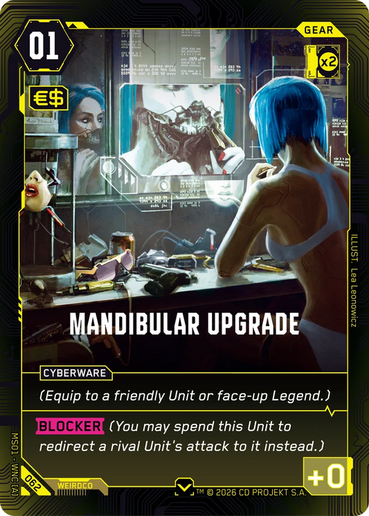 MANDIBULAR UPGRADE