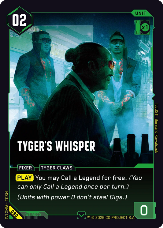 TYGER'S WHISPER