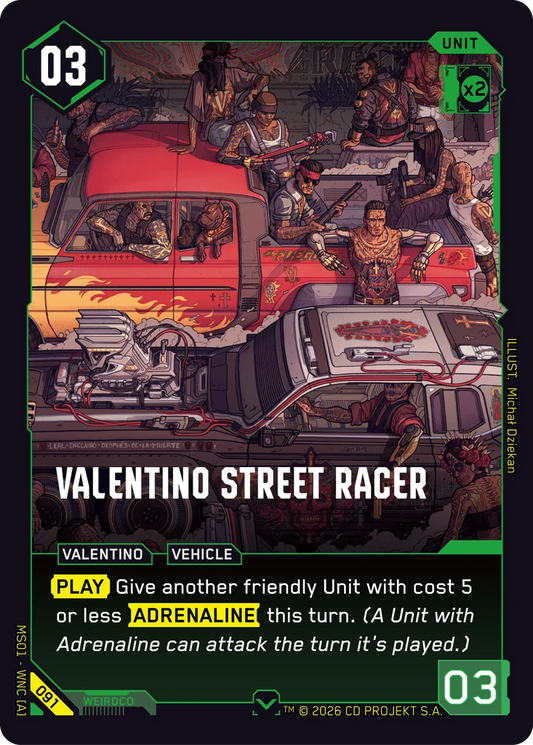 VALENTINO STREET RACER