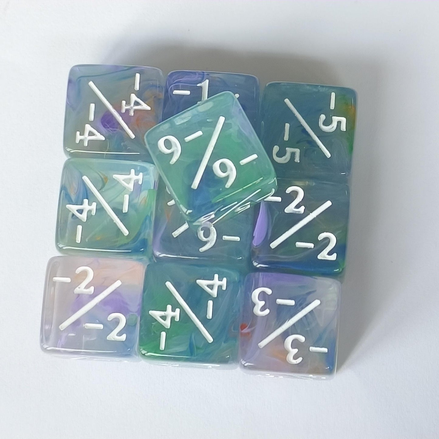 Counter Positiv/Negativ - D6 Würfel (16mm) - Einzelwürfel