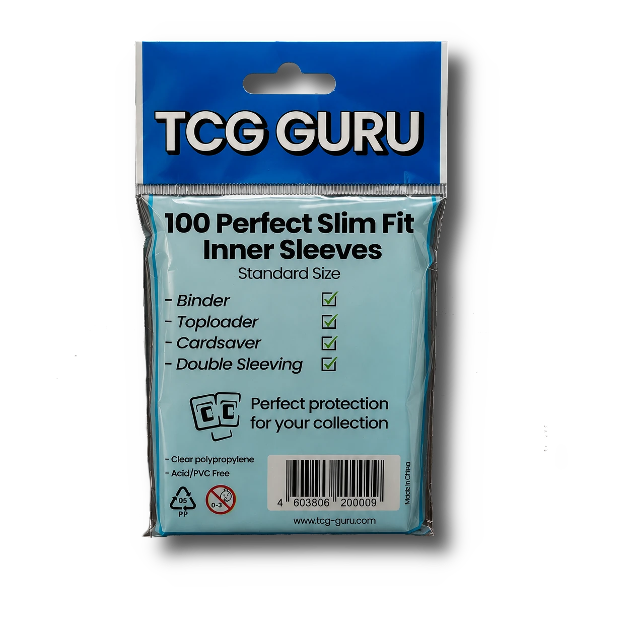 TCG Guru: Perfect Slim Fit Inner Sleeves - Standard Size (100)