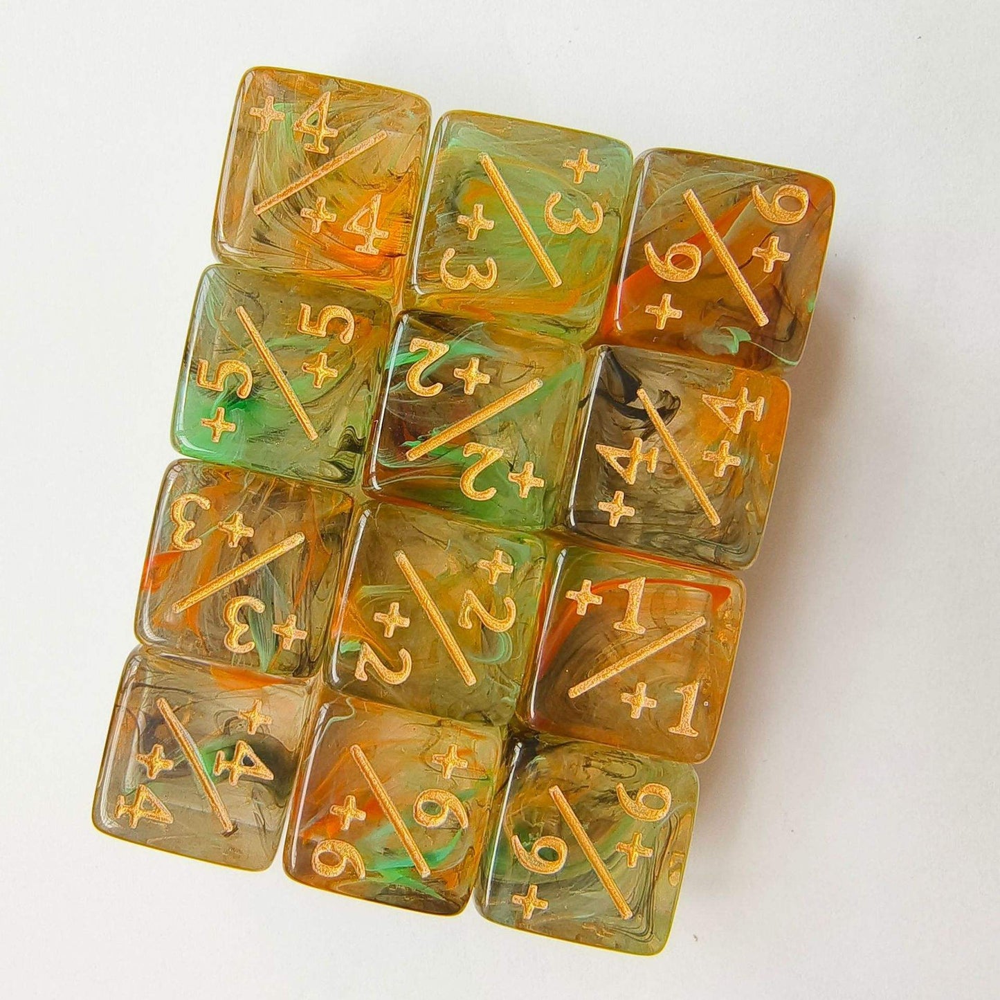 Counter Positiv/Negativ - D6 Würfel (16mm) - Einzelwürfel